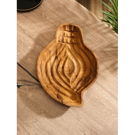 Body "wood bark" Jati tree, 28x21x5 cm, col. brown-2