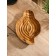 Body "wood bark" Jati tree, 28x21x5 cm, col. brown