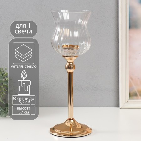 Summary Metal "Golden leg" d = 5.5cm 13x13x37 cm