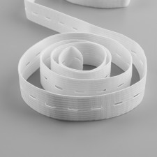 Glass knitted, perforated, 20 mm, 10 ± 0.5 m, white color