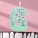 Candle for the Mosaika cake, number "6", blue