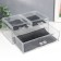 Organizer Casket Plastic 3 Transparent Boxes 19x14.5x24 cm