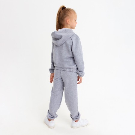 Kids (hoodies, trousers) minku color light gray melange, height 116-9