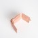 Women's wallet on the button, pink color
