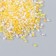 Glass 12/0 "Transparent. Color middle. Yellow" 10 g