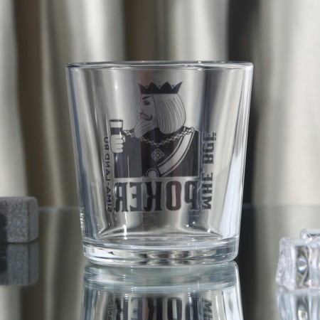 Poker whiskey glass, 250 ml-1