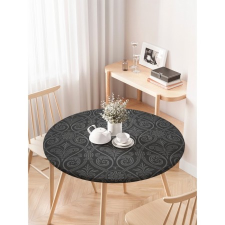 The tablecloth "Empire luxury", round, oxford, elastic band, size 120x120 cm, diameter 75-100 cm-2
