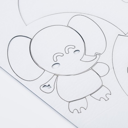 Interior stickers "elephant", children's, decor on the wall, panel 61 x 80 cm-2