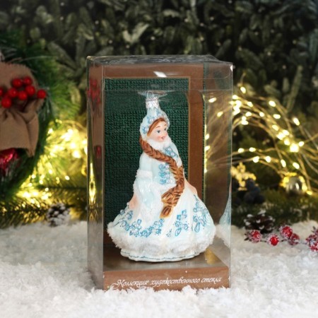 Christmas decoration "Snow Maiden with braids" 17.50 cm-5
