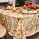 GPEC "Ethel" Floral Pattern, 147x219 +/- 2 cm with GMVO, 100% cotton, sarzha 190 g/m2