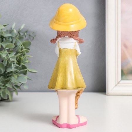 Souvenir Polystone "Boy/Girl with fruit basket" MIX 6x6x20 cm-3