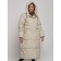 Coat insulated winter female, size 46, color light-beige