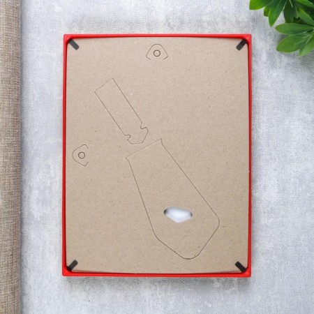 Photo frame plastic L-5 15x21 cm red (plastic screen)-4