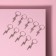Hair piercing "Lightning", 4.1 × 1.3 cm, 10 pcs, silver color