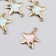 Decor for creativity metal, enamel "heart in the star" MIX 1.7x2.1 cm