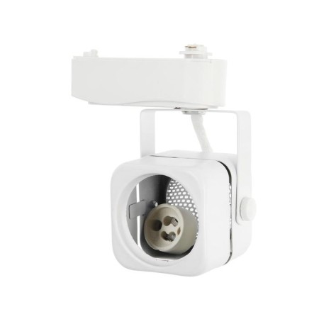 Luazon Lighting track lamp under the GU10 lamp, square, white case-1