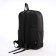 Youth backpack from textiles on a zipper, waterproof, 4 pockets, black color