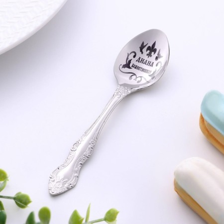A spoon is registered, tea, with an engraving "Diana", h = 14-1