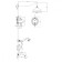 Lemark Villa lm4822c shower system, single -leaf, tropical shower, watering can, hidden, chrome