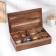 Organizer for tea and kitchen supplies, 31 × 17.5 × 8 cm, 8 cells, tropical acacia