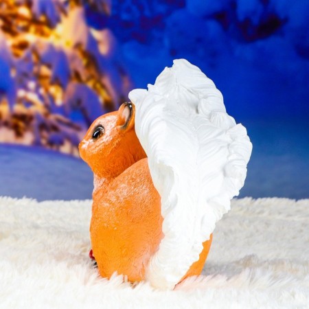 Garden figure "Squirrel with mushrooms" 30x23cm-6