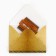 A comb for a beard in the envelope “A meet a beard” 7.3 x 5.4cm