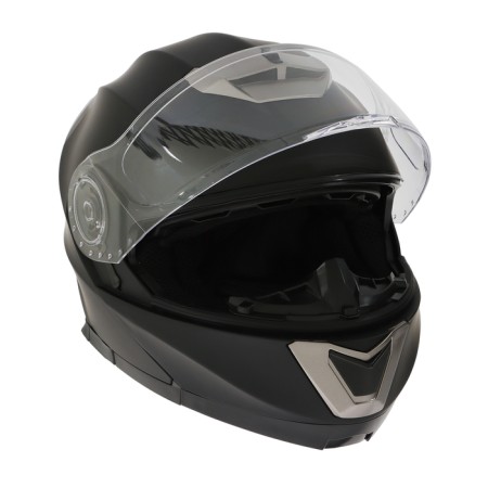 Modular helmet with two visors, size L (59-60), model-BLD-160E, black matte-5