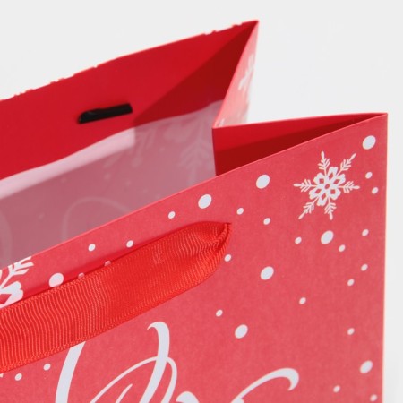 Package Laminated Square "Round dance of Snowflakes", 22 x 22 x 11 cm, New Year-5