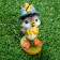 Garden figure "Sparrow with a butterfly" 3.5x6x9.5cm