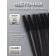 Brushes for eyebrows and eyelashes, silicone, set - 10 pcs, 10.5 cm, black color