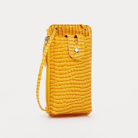 Baby bag on magnet, long belt, yellow color