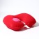Pillow for the neck is road, inflatable, with a pump, 47 × 27 cm, cardboard box, color mix