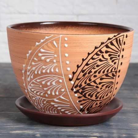 Pot Flower lace 4l with a stand