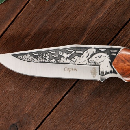Hunting knife "Sarych" steel - 50x14, handle - wood, 25 cm-4