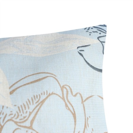 Pillowcase saving and I 70x70 cm "Symphony" Blue color, 100% cotton, calico, 100 g/m2-1