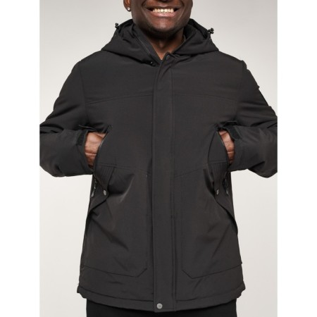 Male jacket, size 56, black color-12
