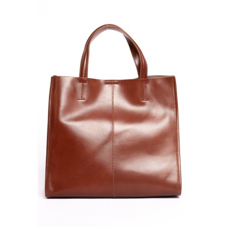 Bag Tout Women, Genuine leather, Ludor Brown, 30x10x27 cm-1