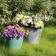 Kashpo for flowers and plants, 12l green grass 31x31x24.5cm