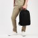 Youth backpack from textiles with lightning, 2 pockets, black color