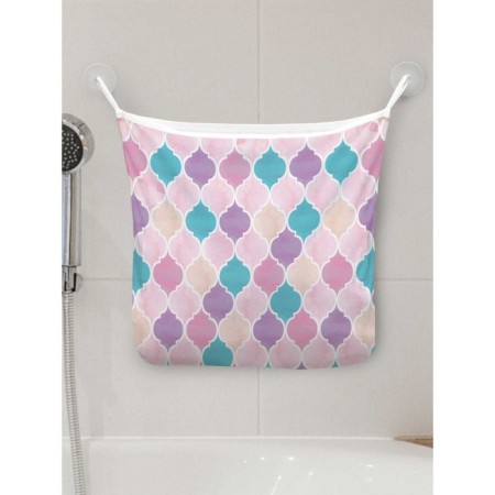 Organizer in a bath on suction cups “Ornamental glare”, for storing toys and trifles, size 33x39 cm