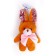 Soft toy "Bunny with a bow" with a payetkmy, on a suction cup, the color of a mix