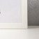 MDF photo frame (100) 40x50 cm, white color (plastic screen)