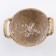 Kashpo wicker "Kenya" round with handles, 17.5x17.5x16 cm, natural
