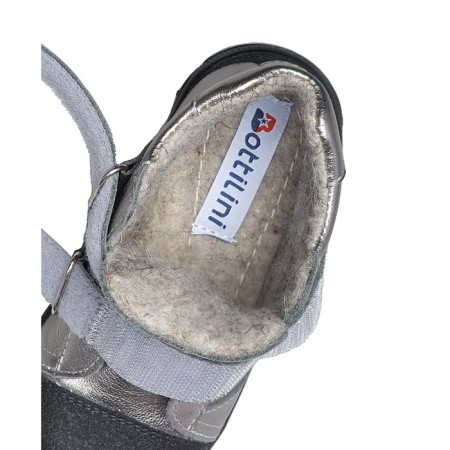 Children's boots, size 21, silver-black color-2