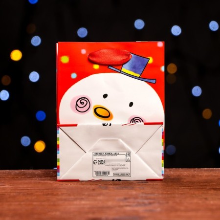 Laminated "snowman" 11.5 x 14.5 x 6 cm-1