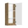 Half -down cabinet Aquaton Scandil, white color, omeistal oak