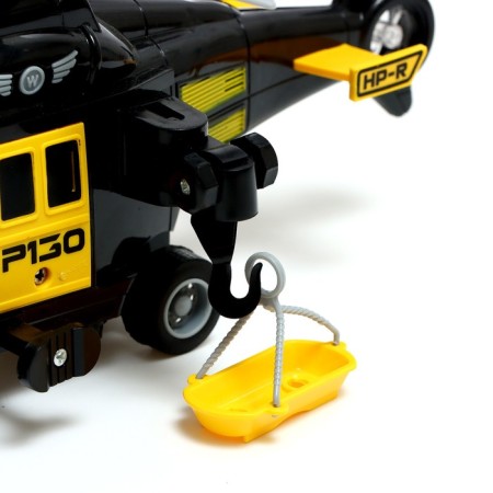 Inertial “Auto” truck, 1:16, with a helicopter, light and sound-6