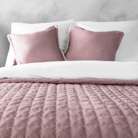 Set "Ibiza": a bedspread 160 x 220 cm, pillowcase 40 x 40 cm - 2 pcs, pink color-2