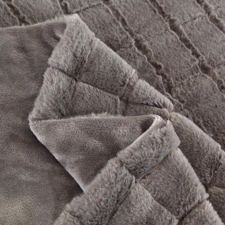 Madeline blanket, size 220x240 cm, gray color-5