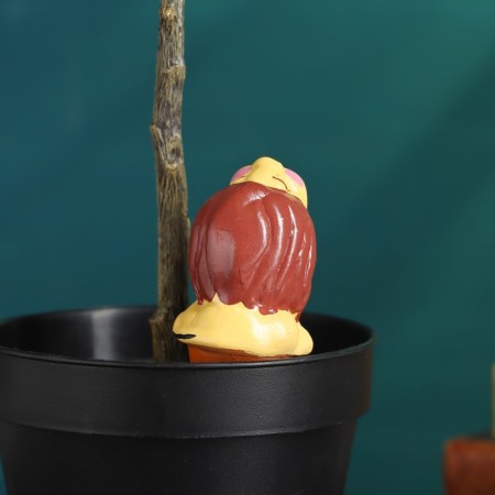 Waster "Lion" for indoor and garden plants, yellow, Kungur ceramics, 0.2l, 6cm-3